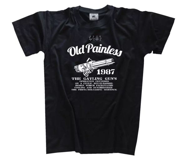 famous movie-old painless - the gatling gun western cowboys t-shirt s-xxxl, White;black
famous movie-old painless - the gatling gun western cowboys t-shirt s-xxxl, White;black