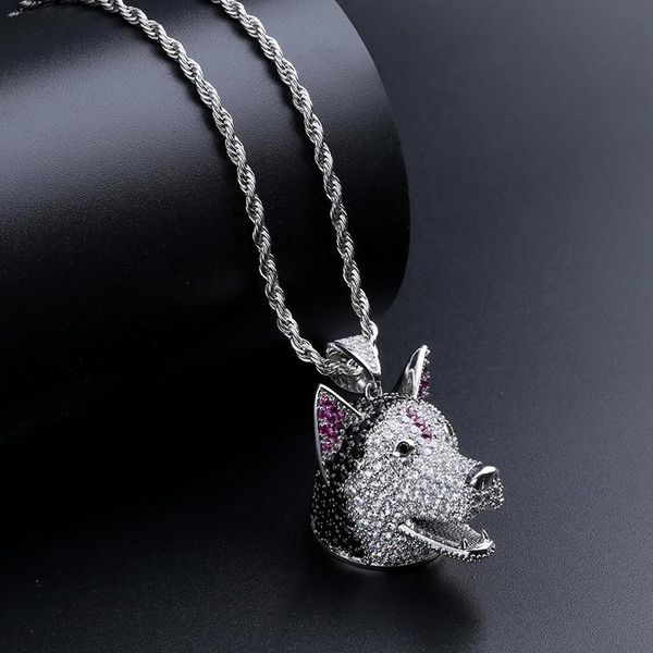 pendant necklaces shiny cubic zirconia cute dog pendants micro paved cz stone luxury men hip hop bling out rapper jewelry, Silver
pendant necklaces shiny cubic zirconia cute dog pendants micro paved cz stone luxury men hip hop bling out rapper jewelry, Silver