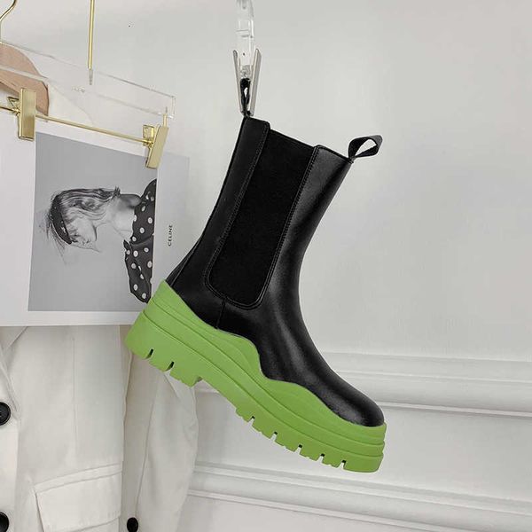 shoes inner high chelsea short boot's 2022 thick bottom white chimney middle tube martin boots, Black
shoes inner high chelsea short boot's 2022 thick bottom white chimney middle tube martin boots, Black