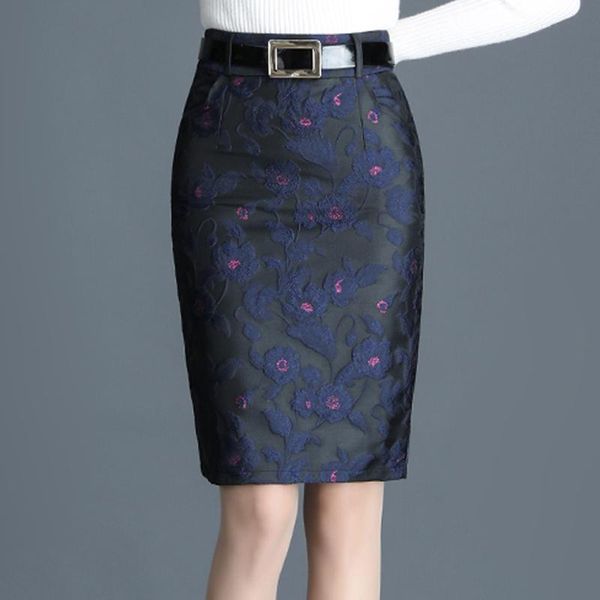 spring fall female womens high waisted dobby floral pattern placket pencil skirt , woman office ladies blue knee length skirts, Black
spring fall female womens high waisted dobby floral pattern placket pencil skirt , woman office ladies blue knee length skirts, Black