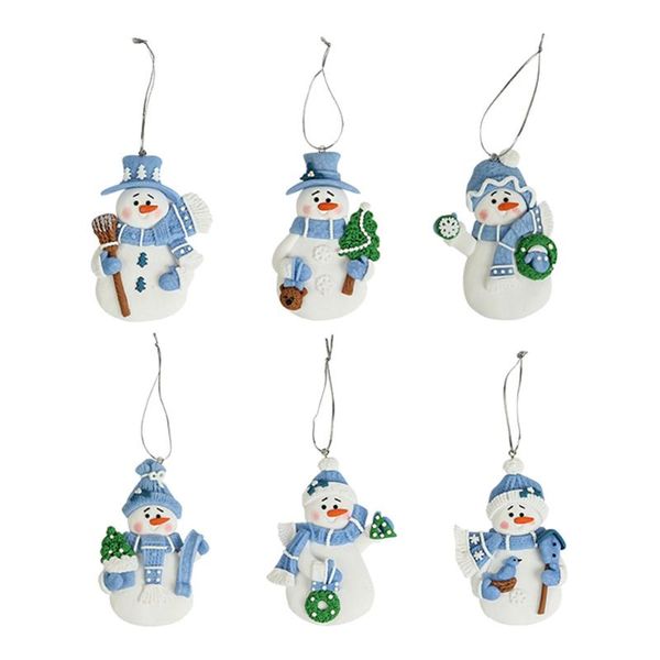 stud 6 pcs christmas ductile clay little snowman pendants and tree decorations (assorted color), Golden;silver
stud 6 pcs christmas ductile clay little snowman pendants and tree decorations (assorted color), Golden;silver