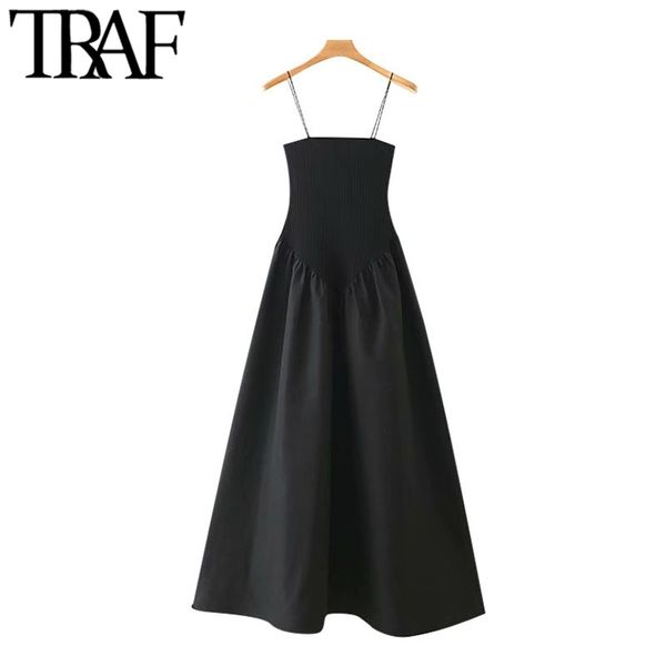 women chic fashion pathwork strech slim midi dress vintage backless a-line thin straps female dresses vestidos 210507, Black;gray
women chic fashion pathwork strech slim midi dress vintage backless a-line thin straps female dresses vestidos 210507, Black;gray
