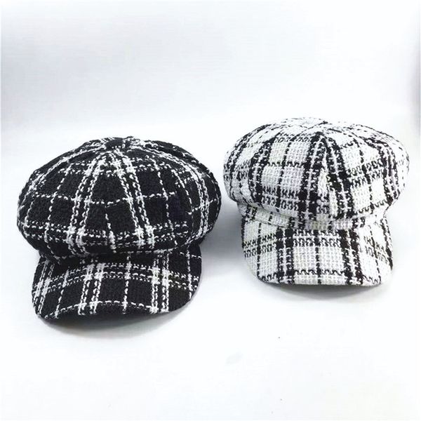 children beret female versatile pumpkin cap navy plaid cap british octagonal hat fashion, Blue;gray
children beret female versatile pumpkin cap navy plaid cap british octagonal hat fashion, Blue;gray