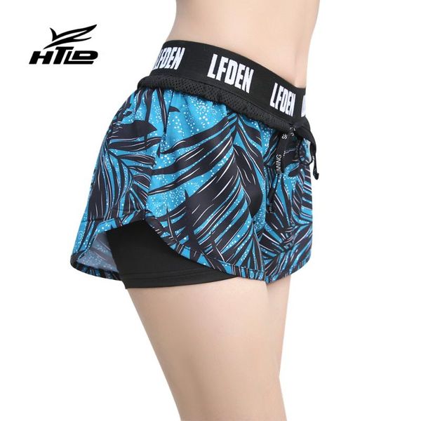 women's shorts htld quick dry elastic fitness women tie double layer letter summer active short joggings feminino, White;black 
women's shorts htld quick dry elastic fitness women tie double layer letter summer active short joggings feminino, White;black