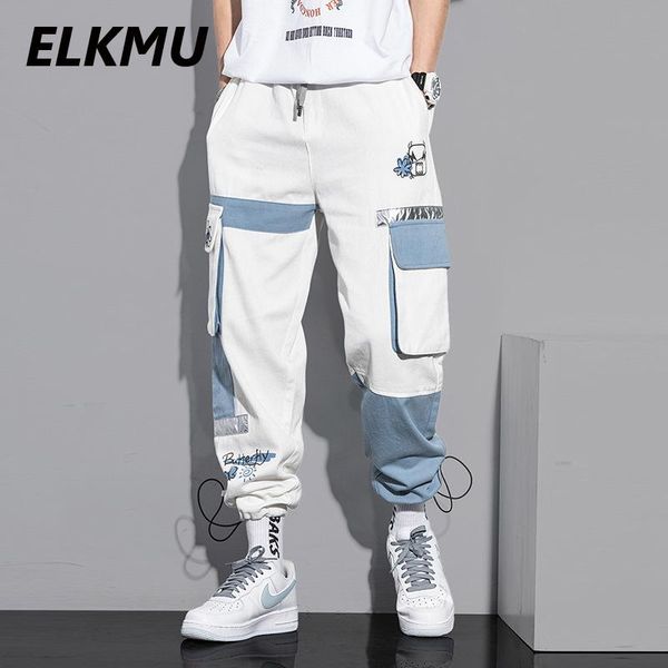men's pants elkmu streetwear cargo men joggers harajuku sweatpants male multi-pocket patchwork trousers elastic waist hm206, Black
men's pants elkmu streetwear cargo men joggers harajuku sweatpants male multi-pocket patchwork trousers elastic waist hm206, Black