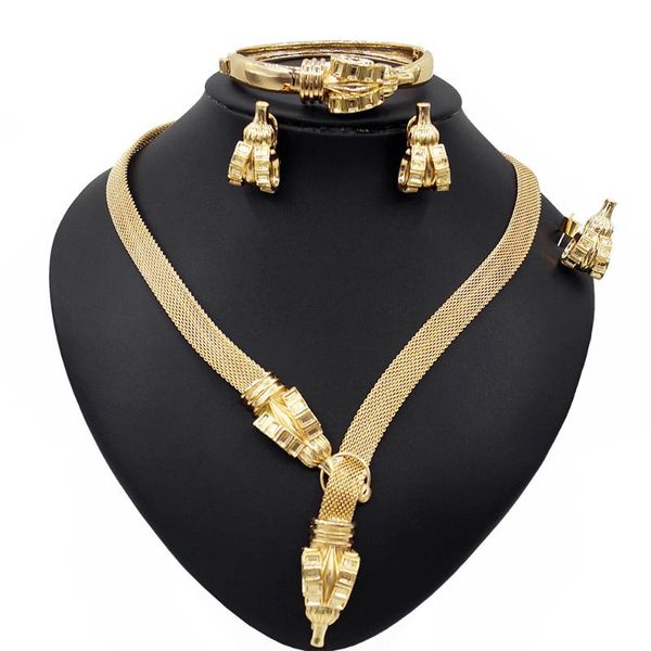 earrings & necklace yulaili african jewelry sets fashion charm bangle ring for women party jewelery 2021 style wholesale, Silver
earrings & necklace yulaili african jewelry sets fashion charm bangle ring for women party jewelery 2021 style wholesale, Silver
