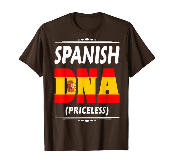 spanish dna priceless gift tshirt, White;black