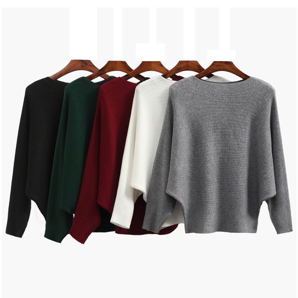 fashion sweater fine woolen autumn and winter bat women's t-shirt loose fitting thread, White;black
fashion sweater fine woolen autumn and winter bat women's t-shirt loose fitting thread, White;black