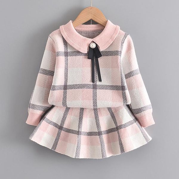 children winter suits 2021 england style sweater girl plaid wool clothes shirt skirts 2pcs baby autumn sets clothing, White
children winter suits 2021 england style sweater girl plaid wool clothes shirt skirts 2pcs baby autumn sets clothing, White