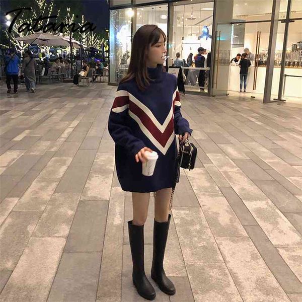 1 sweater woman winter knit women high-necked pullover loose thick striped slim fit turtleneck pullovers 210514, White;black
1 sweater woman winter knit women high-necked pullover loose thick striped slim fit turtleneck pullovers 210514, White;black