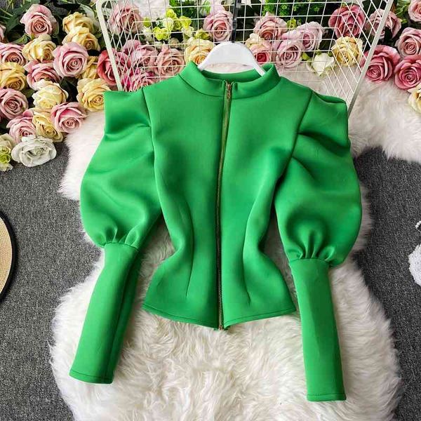 oceanlove blusas mujer solid stand collar puff sleeve autumn ins high fashion women blouses vintage korean elegant shirts 19024, White
oceanlove blusas mujer solid stand collar puff sleeve autumn ins high fashion women blouses vintage korean elegant shirts 19024, White