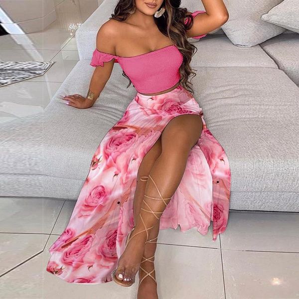 women's swimwear shujin 2021 summer women fashion elegant off shoulder ruffles & floral print high slit skirt set 2pcs beach long d, White;black
women's swimwear shujin 2021 summer women fashion elegant off shoulder ruffles & floral print high slit skirt set 2pcs beach long d, White;black