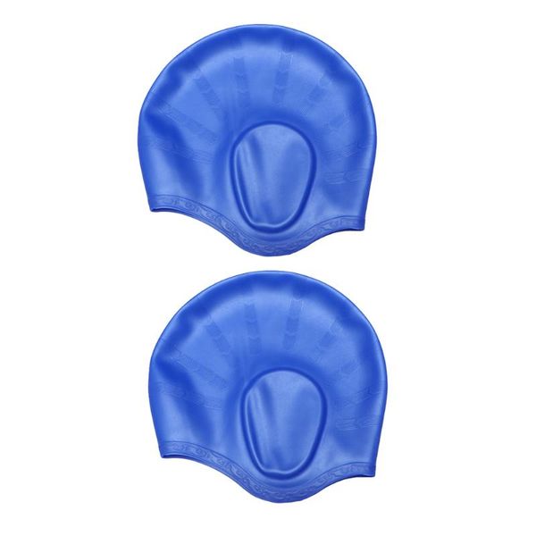 swimming caps 2pcs silicone waterproof hat sports elastic ear protection head accessory for (blu
swimming caps 2pcs silicone waterproof hat sports elastic ear protection head accessory for (blu