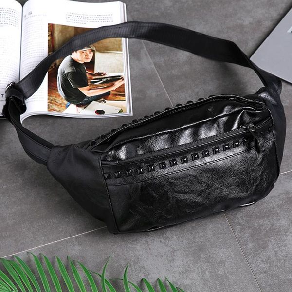 fashion waist bag for men and women chest pu leather small money phone pocket big capacithy black pack 2021 bags
fashion waist bag for men and women chest pu leather small money phone pocket big capacithy black pack 2021 bags