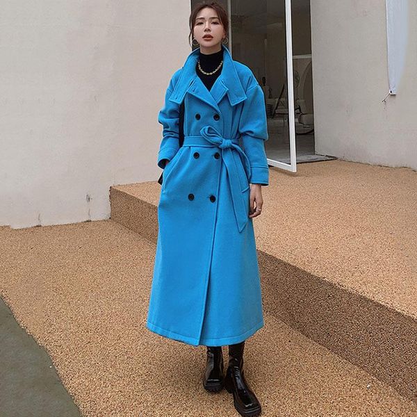 women's wool & blends winter woolen coat female korean loose blue thick long ladies cloak temperament fashion quality casual personalit, Black
women's wool & blends winter woolen coat female korean loose blue thick long ladies cloak temperament fashion quality casual personalit, Black
