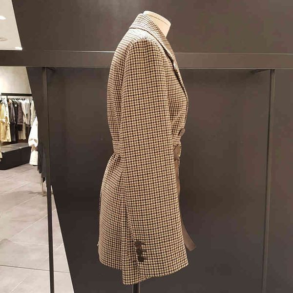 women's suits & blazers blazers korean plaid women work casual double-breasted sashes suit jacket slim female blazer outwear xejc, White;black
women's suits & blazers blazers korean plaid women work casual double-breasted sashes suit jacket slim female blazer outwear xejc, White;black
