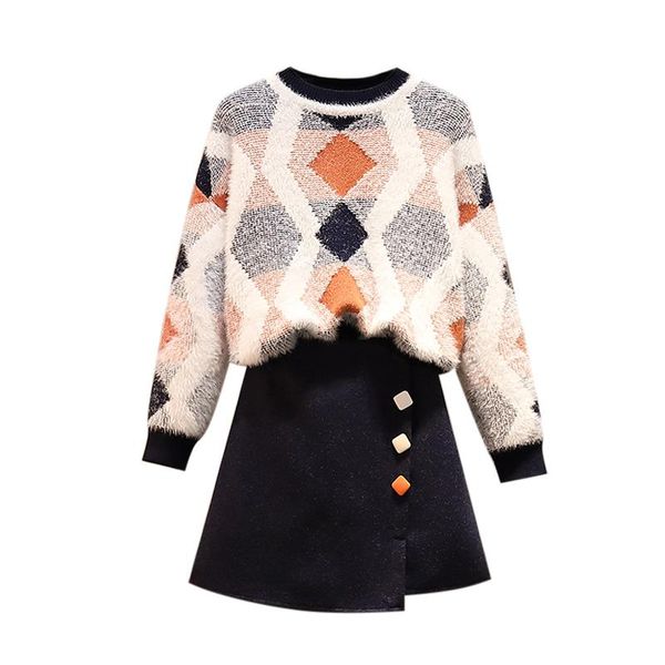 two piece dress big yards outfit garment women pullover sweater & irregular skirt two-piece clothing set knitwear lady clothes l-4xl casual, White
two piece dress big yards outfit garment women pullover sweater & irregular skirt two-piece clothing set knitwear lady clothes l-4xl casual, White