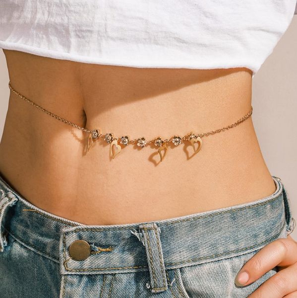 european and american retro fashion belts personality waist chain love inlaid diamond geometric single layer metal jewelry, Black;brown
european and american retro fashion belts personality waist chain love inlaid diamond geometric single layer metal jewelry, Black;brown