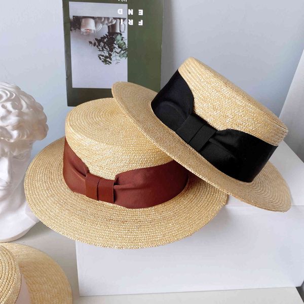 big hat high straw flat women's summer beach sun proof simple ribbon fashion, Blue;gray
big hat high straw flat women's summer beach sun proof simple ribbon fashion, Blue;gray