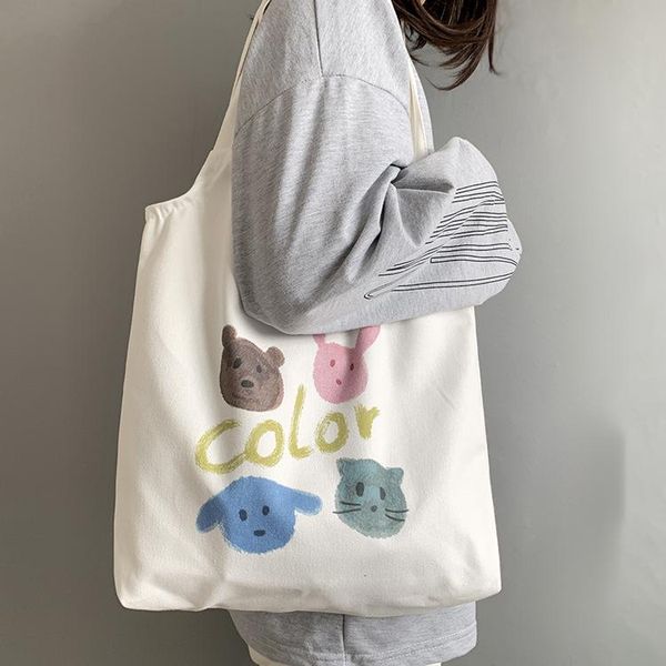 evening bags 2021 women summer shoulder cartoon animal printing canvas shopping bag girls big capacity cotton cloth school
evening bags 2021 women summer shoulder cartoon animal printing canvas shopping bag girls big capacity cotton cloth school