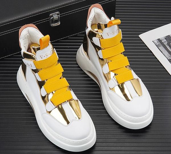 designer men platform shoes high sneakers luxury white breathable increase men's dress shoes lace-up party comfort flats european style, Black
designer men platform shoes high sneakers luxury white breathable increase men's dress shoes lace-up party comfort flats european style, Black
