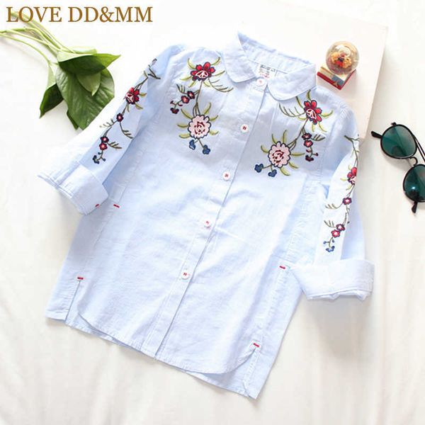 love dd&mm girls shirts spring children's wear girls retro ethnic style flower embroidery long-sleeved shirt 210715, White;black
love dd&mm girls shirts spring children's wear girls retro ethnic style flower embroidery long-sleeved shirt 210715, White;black