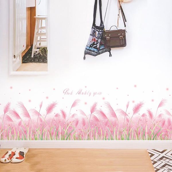 wall stickers nordic style pink grass baseboard for girls room bedroom eco-friendly removable decals home decoration
wall stickers nordic style pink grass baseboard for girls room bedroom eco-friendly removable decals home decoration