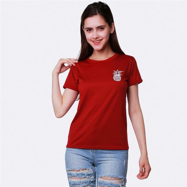 women's t-shirt fashion t shirt pineapple print short sleeve women harajuku korean style female cute tees, White
women's t-shirt fashion t shirt pineapple print short sleeve women harajuku korean style female cute tees, White