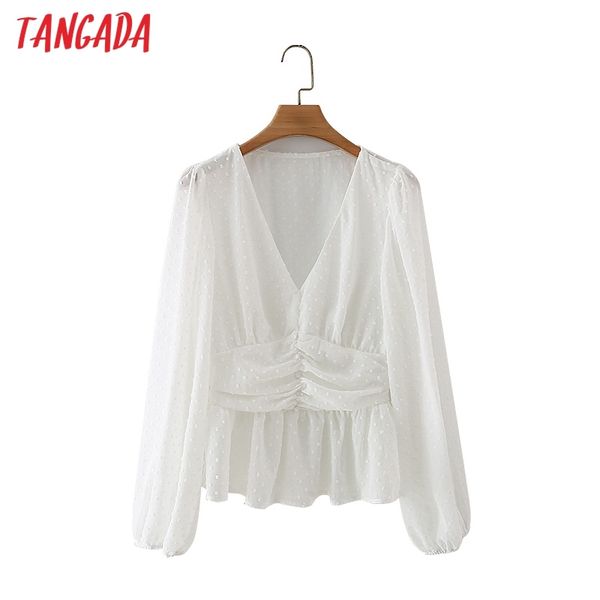 women retro dots white romantic blouse long sleeve chic female shirt 2m21 210416
women retro dots white romantic blouse long sleeve chic female shirt 2m21 210416