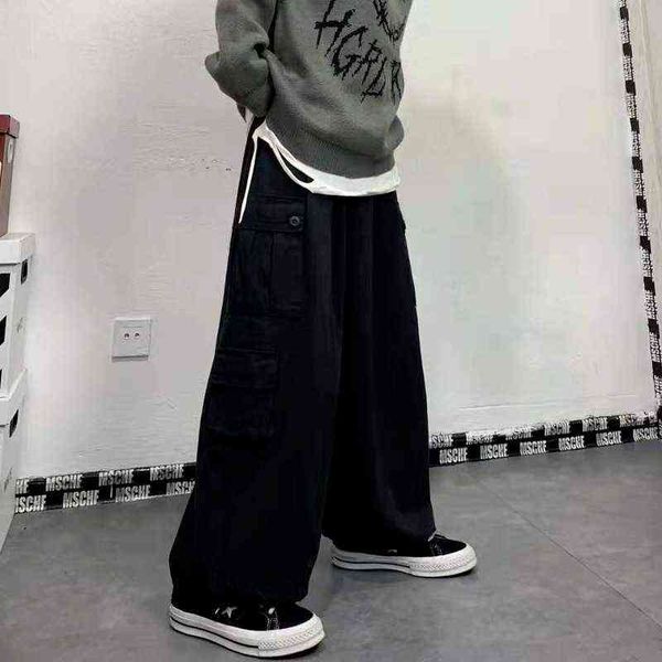 qweek punk baggy black cargo pants women korean streetwear autumn vintage oversized green joggers wide leg trousers for female 211124, Black;white
qweek punk baggy black cargo pants women korean streetwear autumn vintage oversized green joggers wide leg trousers for female 211124, Black;white