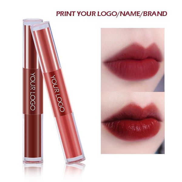 lip gloss print your logo name double head matte lipgloss shine beauty makeup liquid lipstick long lasting pigment shimmer
lip gloss print your logo name double head matte lipgloss shine beauty makeup liquid lipstick long lasting pigment shimmer