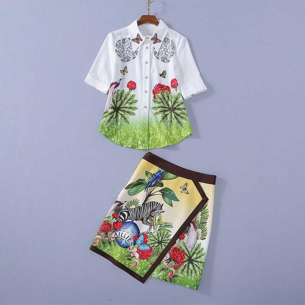 women's two piece pants and american women's european dress will see styles of five-point butterfly screw prisoner lapel printed s, White
women's two piece pants and american women's european dress will see styles of five-point butterfly screw prisoner lapel printed s, White