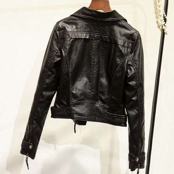 women's leather & faux 2021 spring women pu jacket slim short vintage coats zipper bright colors basic jackets outwear wwp203, Black
women's leather & faux 2021 spring women pu jacket slim short vintage coats zipper bright colors basic jackets outwear wwp203, Black