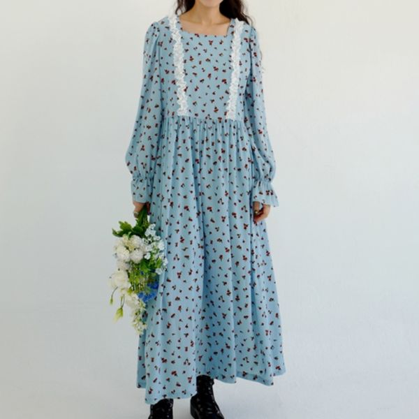 spring female loose casual round neck long sleeve over knee blue panelled floral patchwork lace z-line dress 8y950 210510, Black;gray
spring female loose casual round neck long sleeve over knee blue panelled floral patchwork lace z-line dress 8y950 210510, Black;gray