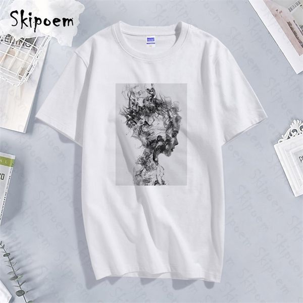 modernist lady feather butterfly t-shirt women korean style tumblr aesthetic short sleeve plus size cotton tees clothes, White
modernist lady feather butterfly t-shirt women korean style tumblr aesthetic short sleeve plus size cotton tees clothes, White