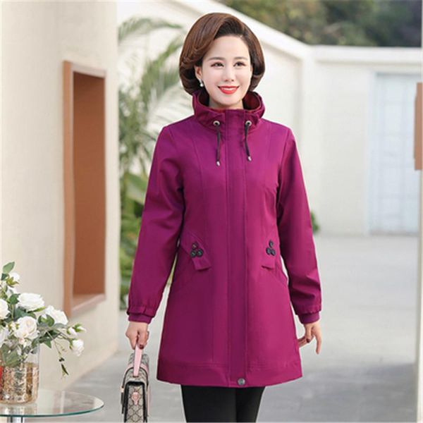 women's trench coats 2021 spring autumn middle aged mom clothes loose overcoat women coat cotton outerwear casual, Tan;black
women's trench coats 2021 spring autumn middle aged mom clothes loose overcoat women coat cotton outerwear casual, Tan;black