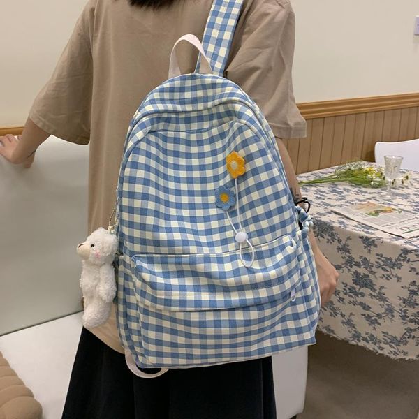 school bags girl backpack plaid bag women large capacity travel rucksack casual ladies nylon backpacks female canvas bagpacks mochila
school bags girl backpack plaid bag women large capacity travel rucksack casual ladies nylon backpacks female canvas bagpacks mochila
