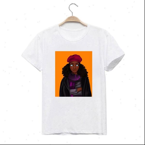 cool women melanin black girl print female t shirt short sleeve summer femme punk style korean vogue tee, White
cool women melanin black girl print female t shirt short sleeve summer femme punk style korean vogue tee, White