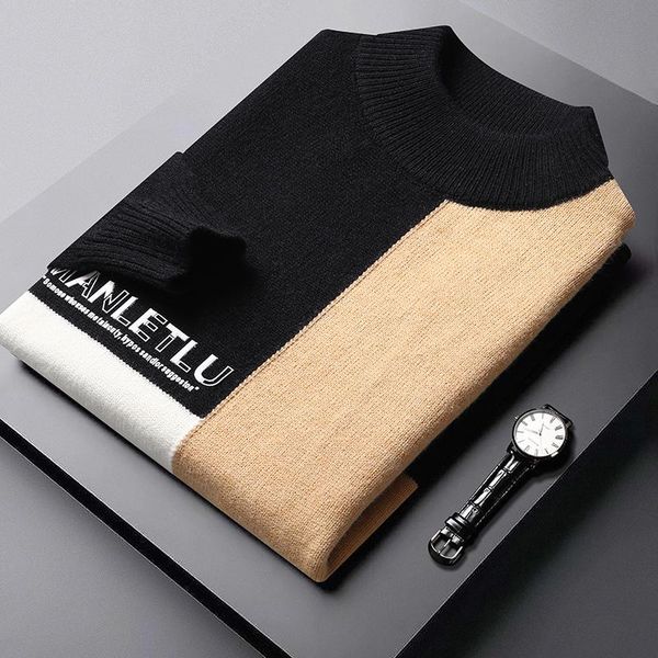 men's sweaters autumn winter harajuku knitted men turtleneck male pullovers keep warm pull homme handsome mens christmas sweater, White;black
men's sweaters autumn winter harajuku knitted men turtleneck male pullovers keep warm pull homme handsome mens christmas sweater, White;black