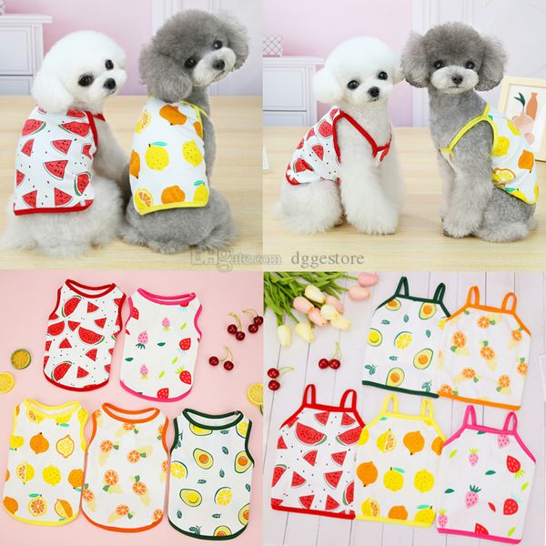 Dog Apparel Dogs Shirts Cotton With Fruit Patterns Sublimation Camisoles Pet Clothes Vests Cute Breathable Comfortable Stretchy Fit For, Mix color
Dog Apparel Dogs Shirts Cotton With Fruit Patterns Sublimation Camisoles Pet Clothes Vests Cute Breathable Comfortable Stretchy Fit For, Mix color