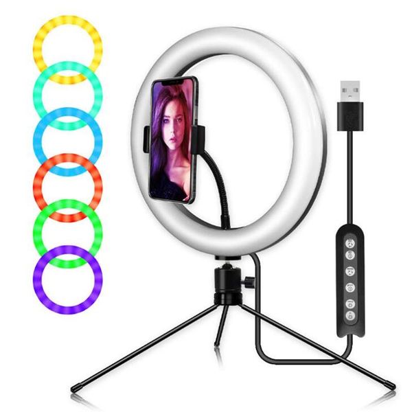 10inch/26cm rgb colorful led ring light with tripod stand rainbow ringlight phone clip for vlogging short video youtube flash heads
10inch/26cm rgb colorful led ring light with tripod stand rainbow ringlight phone clip for vlogging short video youtube flash heads