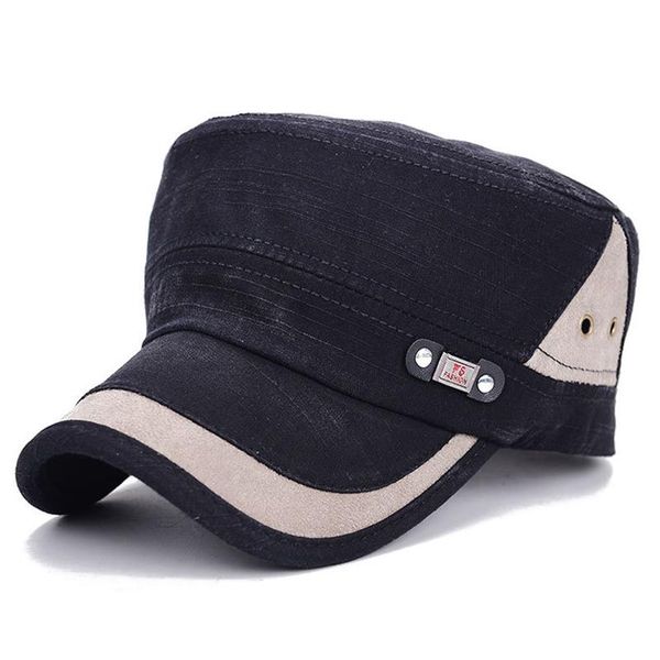 wide brim hats classic splicing military men snapback flat hat spring summer army cap solid color sun adjustable size, Blue;gray
wide brim hats classic splicing military men snapback flat hat spring summer army cap solid color sun adjustable size, Blue;gray