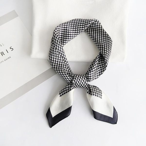 scarves silk scarf small imitation women foulard hair neck wrap square kerchief soft bandana print lady head band tie, Blue;gray
scarves silk scarf small imitation women foulard hair neck wrap square kerchief soft bandana print lady head band tie, Blue;gray