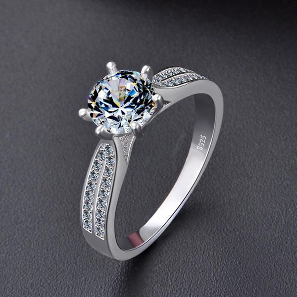 cluster rings 2021 arrival s925 sterling silver classic wedding ring prong/pave setting zirconia diamond luxury jewelry gift for lover, Golden;silver
cluster rings 2021 arrival s925 sterling silver classic wedding ring prong/pave setting zirconia diamond luxury jewelry gift for lover, Golden;silver