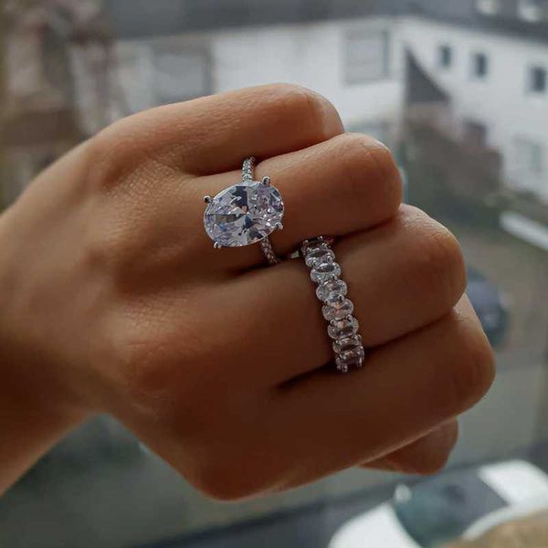 cluster rings classic real solid 925 sterling silver oval 4ct simulated diamond engagement wedding finger sets for women fine jewelry, Golden;silver
cluster rings classic real solid 925 sterling silver oval 4ct simulated diamond engagement wedding finger sets for women fine jewelry, Golden;silver
