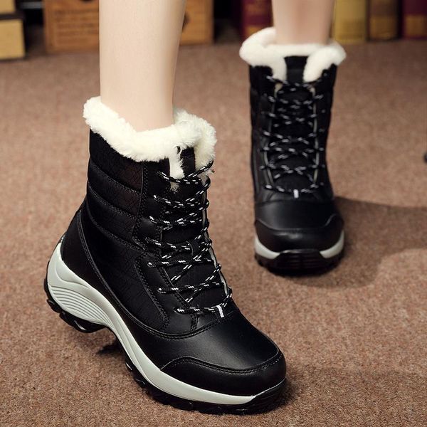boots zhixu women non-slip waterproof winter ankle snow platform shoes with thick fur botas mujer high, Black
boots zhixu women non-slip waterproof winter ankle snow platform shoes with thick fur botas mujer high, Black