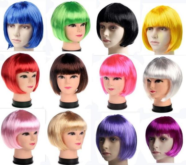 Fashionable BOB style Short Party Wigs Candy colors Halloween Christmas Short Straight Cosplay Wigs Party Fancy Dress Wigs braided wig, Black
Fashionable BOB style Short Party Wigs Candy colors Halloween Christmas Short Straight Cosplay Wigs Party Fancy Dress Wigs braided wig, Black