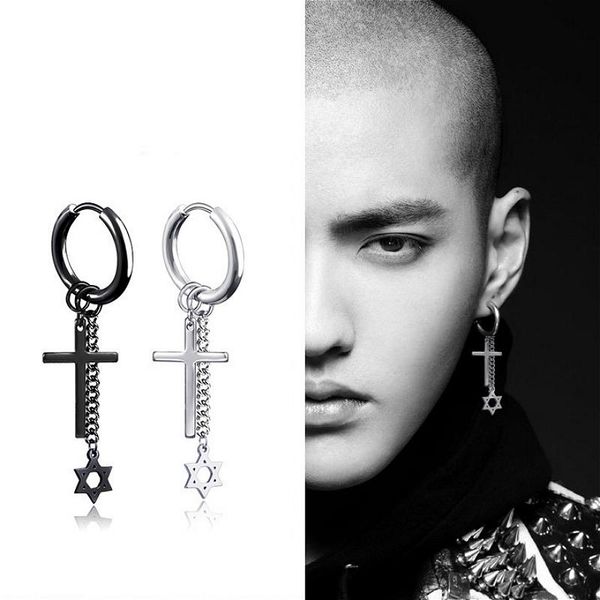 dangle & chandelier stainless steel star of david drop earrings for men tassel chains pendant rock punk jewelry female hip hop, Silver
dangle & chandelier stainless steel star of david drop earrings for men tassel chains pendant rock punk jewelry female hip hop, Silver