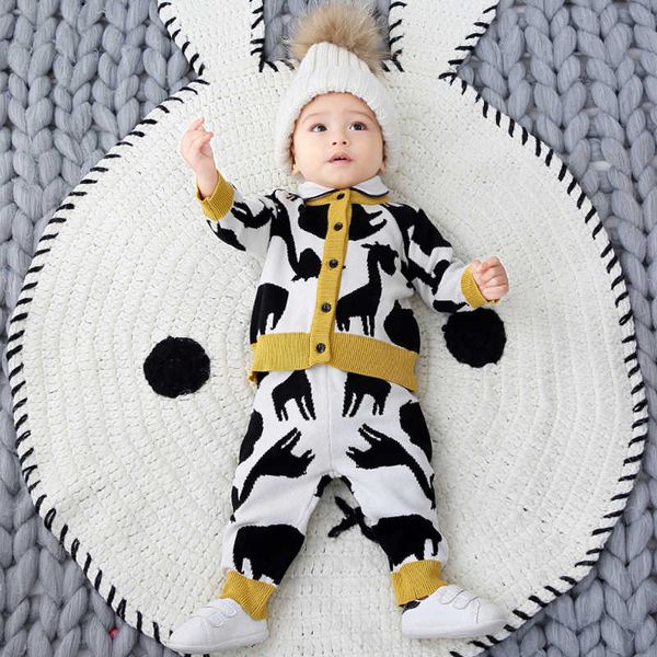 children knit clothes set baby boy knitted cardigan and pants autumn winter toddler knitwear outfits cotton knitting sweaters 210615, Blue
children knit clothes set baby boy knitted cardigan and pants autumn winter toddler knitwear outfits cotton knitting sweaters 210615, Blue