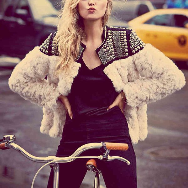 autumn coat for women faux fur patchwork long sleeve thick cardigan female winter outerwear white clothing, Black;brown
autumn coat for women faux fur patchwork long sleeve thick cardigan female winter outerwear white clothing, Black;brown